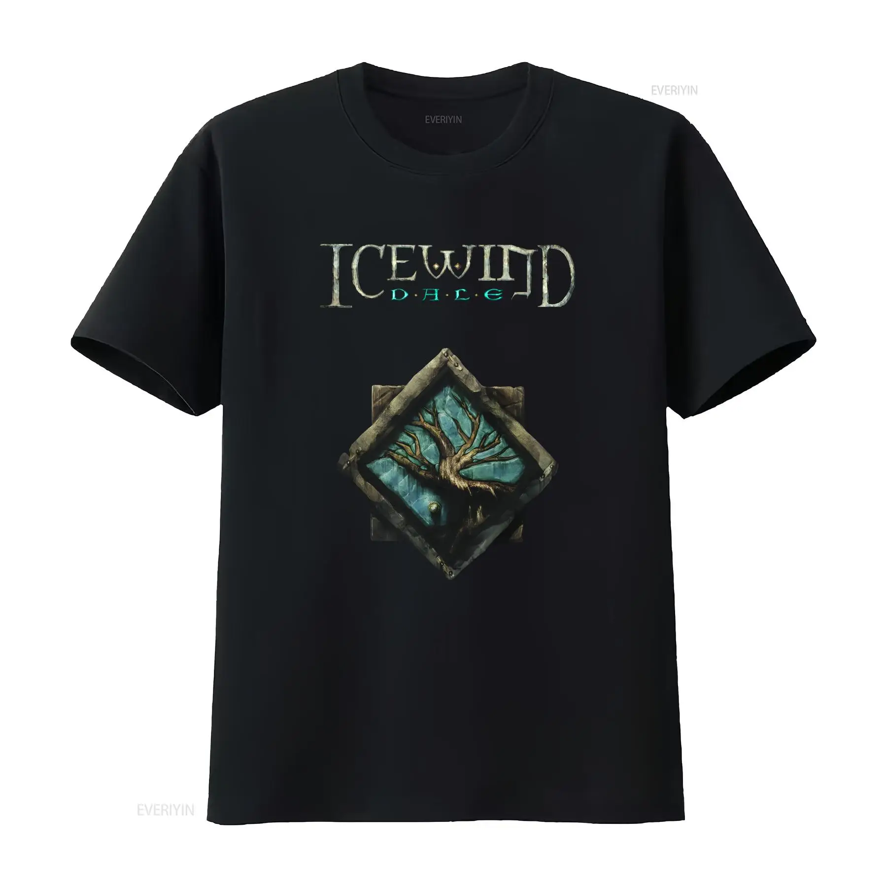 Retro Gaming T Shirt - Icewind Dale Logo Classic Videogioco RPG