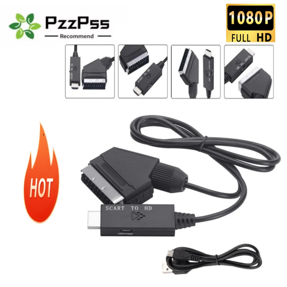 Scart To Hdmi - Adattatore Convertitore Scart a HDMI 1M,