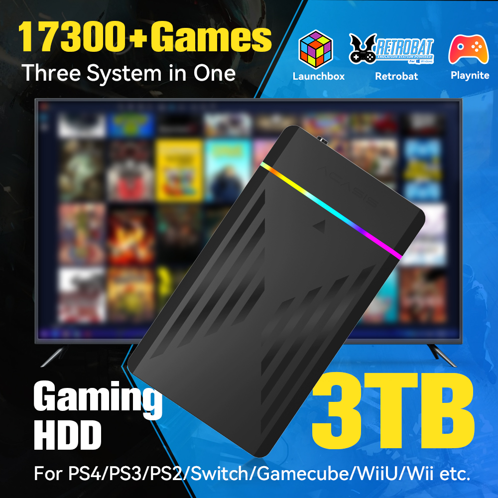 Retro Gaming Kiosk - HDD da gioco portatile da 3