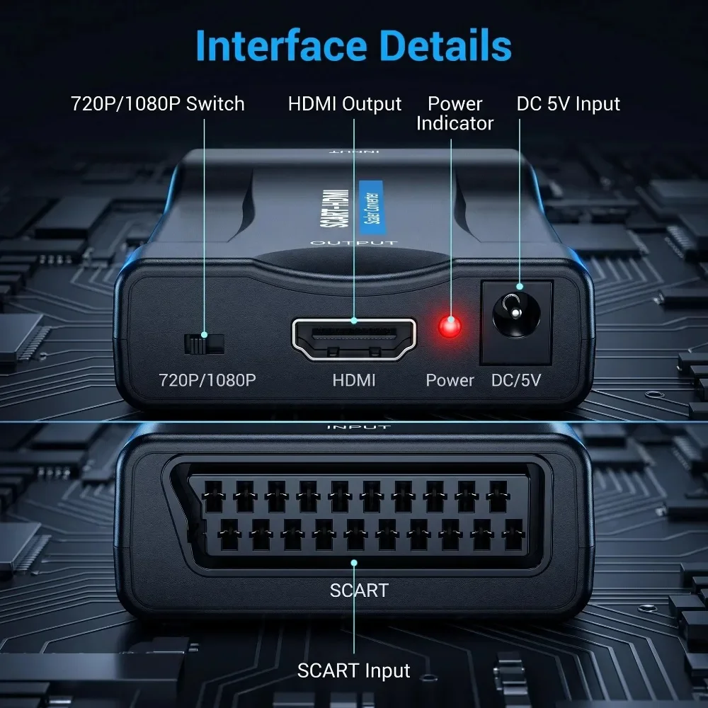 Adattatore convertitore con ca - Scart To Hdmi recensione e prezzo